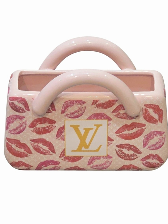 At Home Other - At Home Louis Vuitton Logo Lips Purse-Shaped Decor